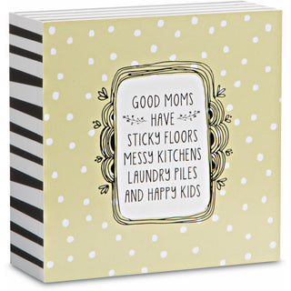 Good Moms 4" x 4" Plaque