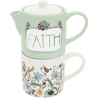 Faith Tea for One (10 oz Teapot & 10 oz Cup)