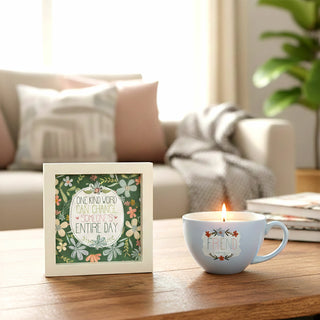 Friend 8 oz - 100% Soy Wax Teacup Candle Scent: Vanilla