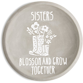 Sisters 5" Cement Keepsake Dish