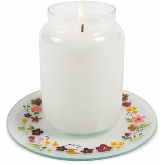 Floral Wreath Candle Tray