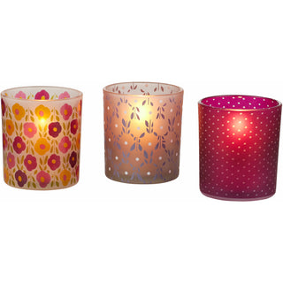 Patterned Tealights 3 Assorted Tealight Holders