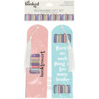 All Booked Up Bookmark Gift Set - Set of 4