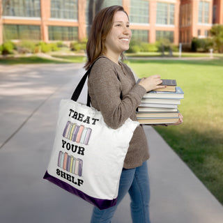 Treat Your Shelf Canvas Tote Bag