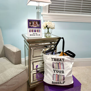 Treat Your Shelf Canvas Tote Bag