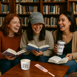 Book Down Gray Adjustable Hat