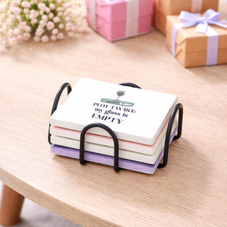 Book Hangover 4" Ceramic Coasters (Set of 4)