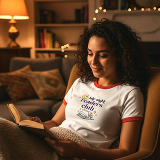 Late Night Small Unisex Ringer T-Shirt