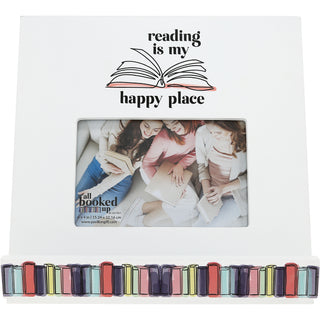 Reading MDF Book/Tablet Stand with Frame (Holds 6" x 4" Photo)