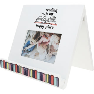 Reading MDF Book/Tablet Stand with Frame (Holds 6" x 4" Photo)