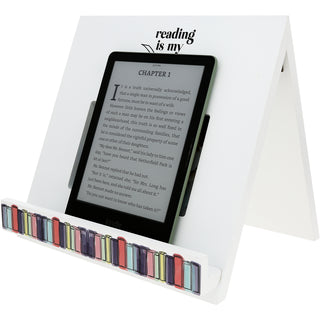 Reading MDF Book/Tablet Stand with Frame (Holds 6" x 4" Photo)