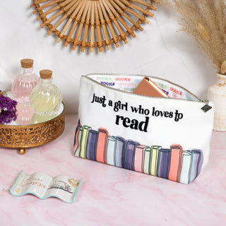 Books Zippered Pouch