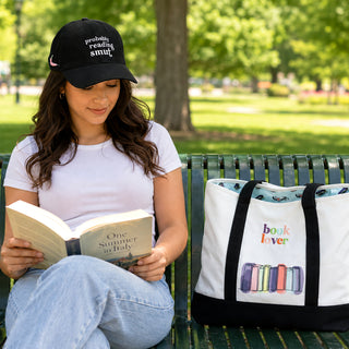 Book Lover Canvas Tote Bag