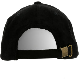 Smut Black Suede Adjustable Hat