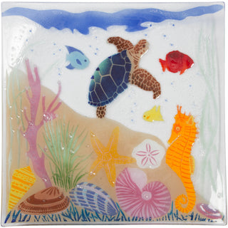 Under the Sea 14" Square Plate