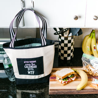 After Tuesday Insulated Canvas Lunch Tote