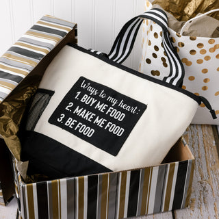 Ways to My Heart Insulated Canvas Lunch Tote