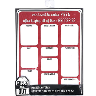 Pizza 8" x 10.25" Magnetic Notepad