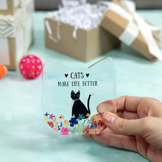 Cats 3.5" Acrylic Cat Plaque