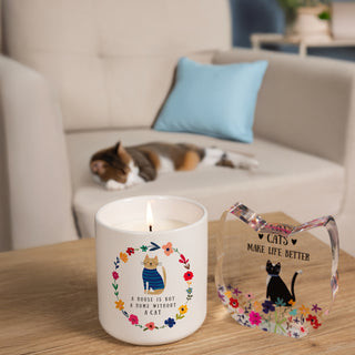 Cat 8 oz - 100% Soy Wax Candle Scent: Tranquility
