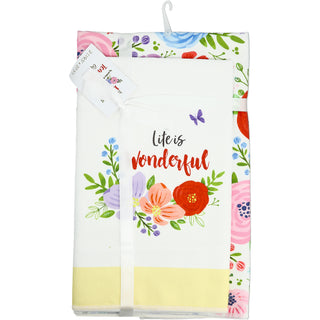 Wonderful Life Tea Towel Gift Set
(2 - 19.75" x 27.5")