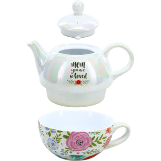 Mom Tea for One
(14.5 oz Teapot & 10 oz Cup)