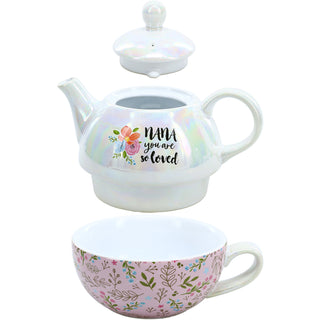 Nana Tea for One
(14.5 oz Teapot & 10 oz Cup)