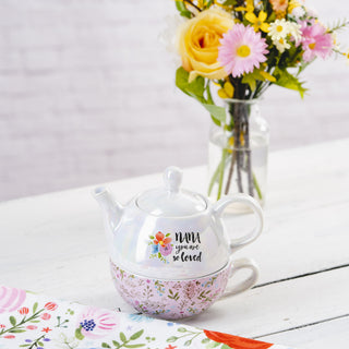 Nana Tea for One
(14.5 oz Teapot & 10 oz Cup)