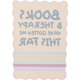 Books & Therapy 3.5" x 5" Acrylic Plaque