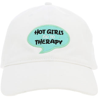 Hot Girls White Adjustable Hat
