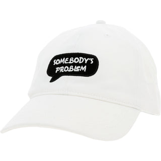 Somebody's Problem White Adjustable Hat