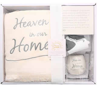 Heaven 42" x 50" Sherpa Lined, Royal Plush Blanket Gift Set