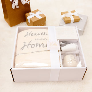 Heaven 42" x 50" Sherpa Lined, Royal Plush Blanket Gift Set