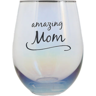 Mom 18 oz Stemless Glass & Sock Set