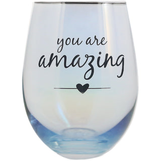 Amazing 18 oz Stemless Glass & Sock Set