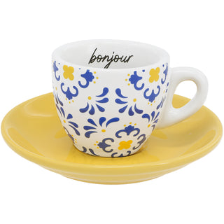 Bonjour 2.5 oz Espresso Cup and Saucer