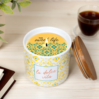 La Dolce Vita 14 oz - 100% Soy Wax Reveal Candle Scent: Lemon Verbena