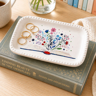 Open Book 5" x 3" Keepsake Dish