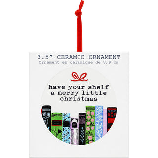 Book Lover 3.5" Ceramic Ornament