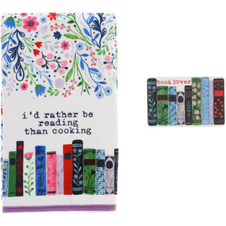 Reading Tea Towel & Sponge Gift Set