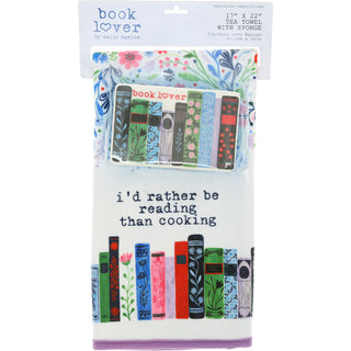 Reading Tea Towel & Sponge Gift Set