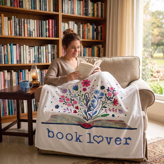 Book Lover 50" x 60" Royal Plush Blanket