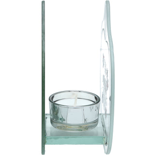 Best Teacher Ever 5.5" x 5.25" Mirrored Glass Candle Holder