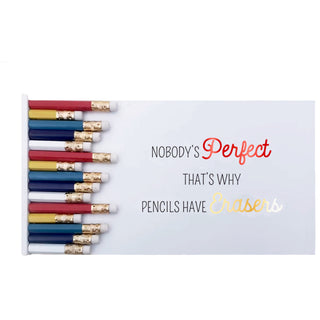 Nobody’s Perfect  8.75" x 4.5" MDF Teacher's Supply Box