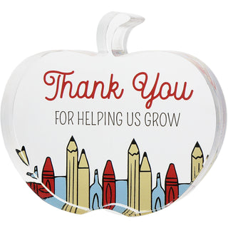 Grow 3.5" Acrylic Apple Plaque