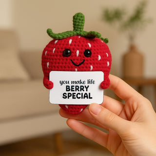 Strawberry Crocheted Mini
