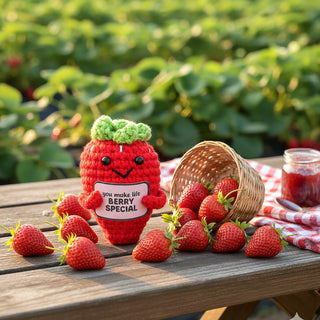 Strawberry Crocheted Mini