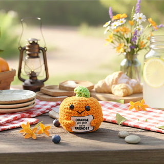 Orange Crocheted Mini Collectable