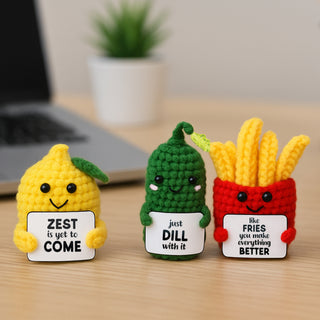 French Fry Crocheted Mini