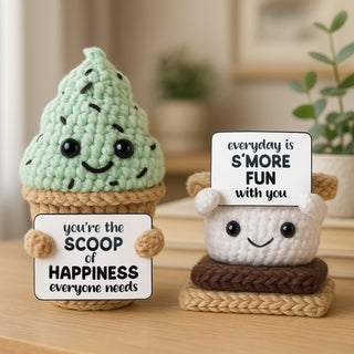 Ice Cream Cone Crocheted Mini